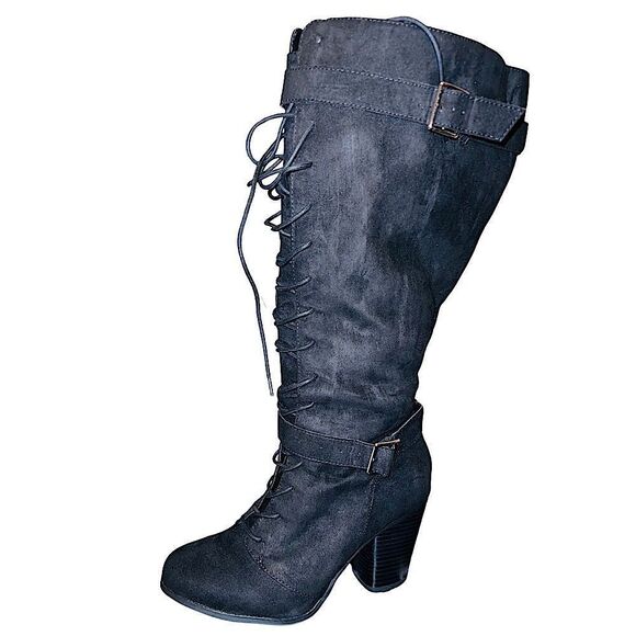 NWT Torrid Wide Width Knee high lace up boots - Picture 1 of 5